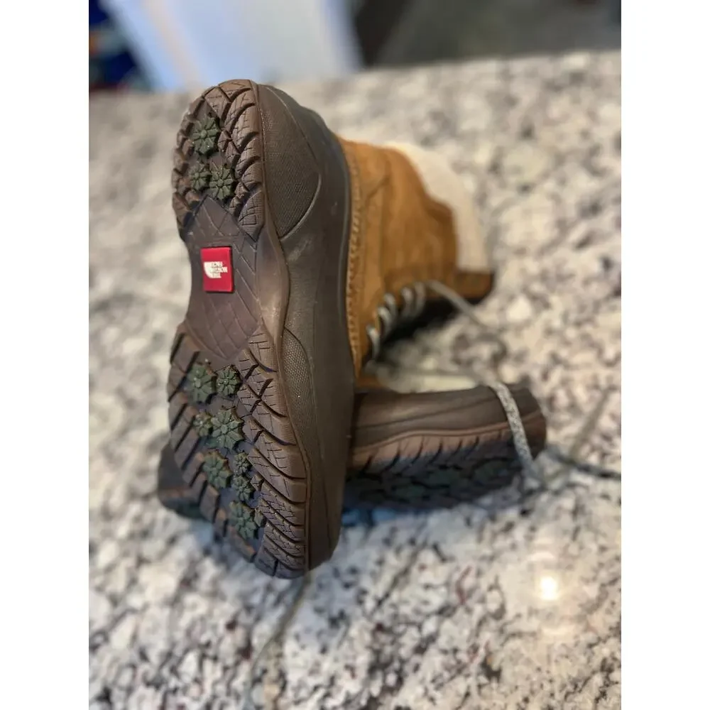 The North Face Shellista II Mid women brown winter snow boots size 9.5